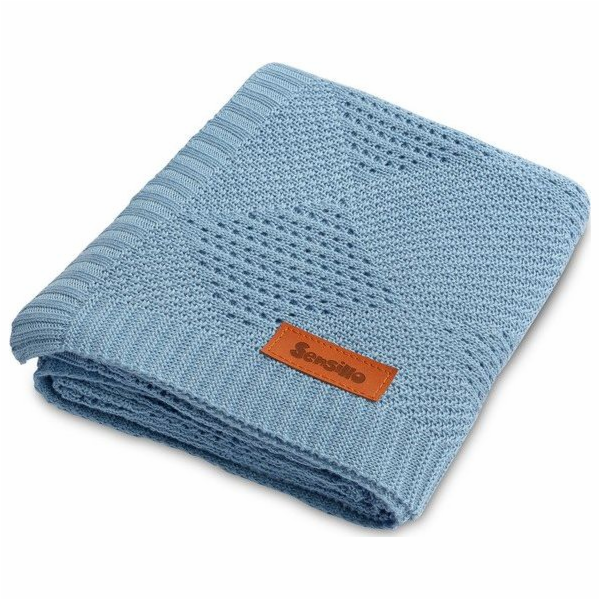 Sensillo deka bambus 100% 100x80cm modrá