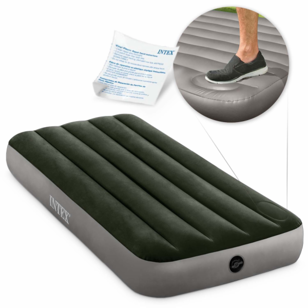 Intex Nafukovací matrace s vestavěnou nožní pumpou 191x76...