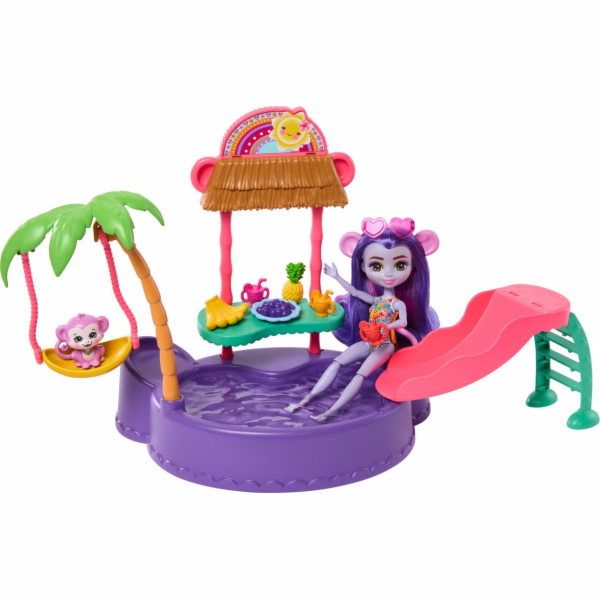 Mattel Enchantimals Tropický bazén s panenku opičkou