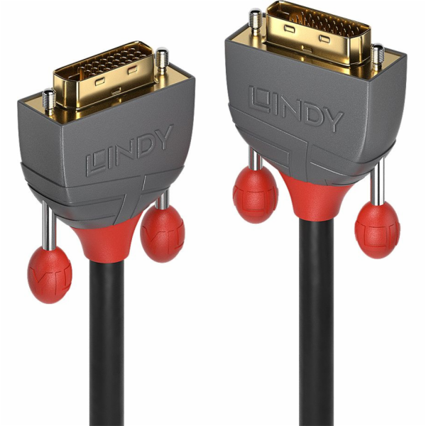 Lindy DVI-D - DVI-D kabel 1m šedý (36221)