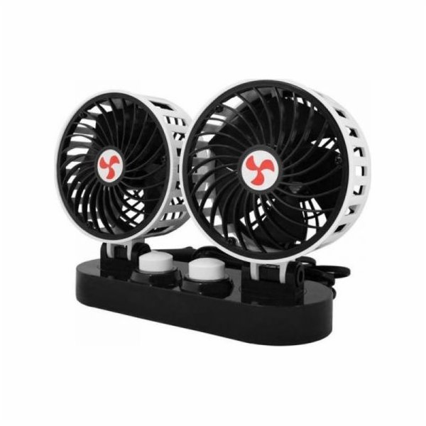 LTC PS Dvojitý ventilátor do auta LTC 2x5 24V s regulací.