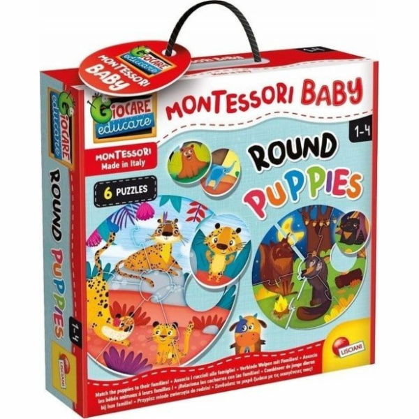Lisciani Logická hra Montessori - kulaté puzzle