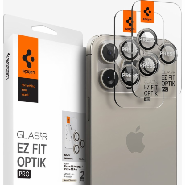 Spigen Spigen Glass tR EZ Fit Optik Pro 2 ks, přírodní ti...