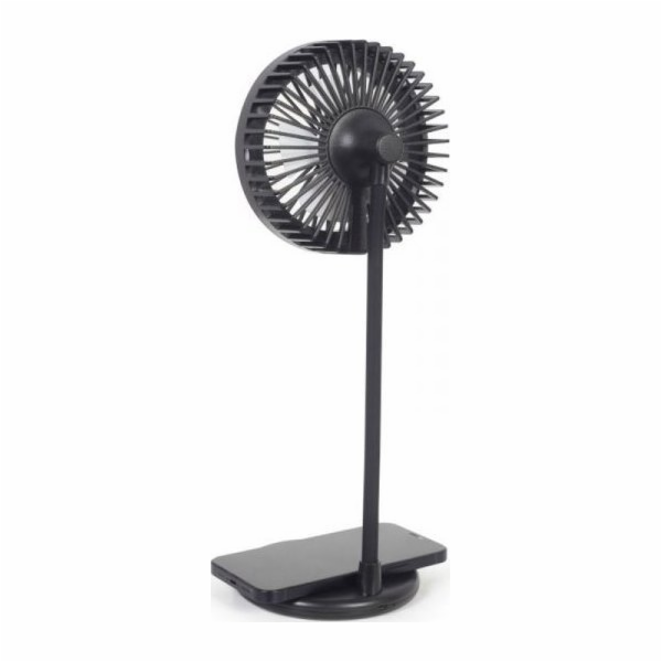 Gembird Stojanový ventilátor GEMBIRD WPC10-LEDFAN-01 černý