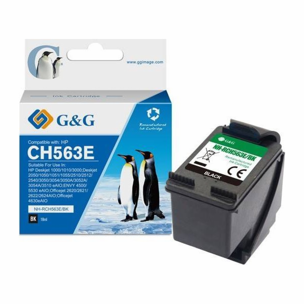 G&G Inkoust kompatibilní s CH563EE, HP 301XL, NH-RC563BK,...