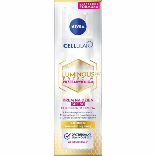 Nivea Cellular Luminous 630 SPF50 denní krém proti zabarv...