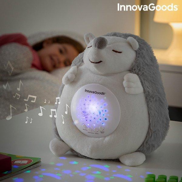 InnovaGoods Plyšový ježek vydávající bílý šum s uklidňují...