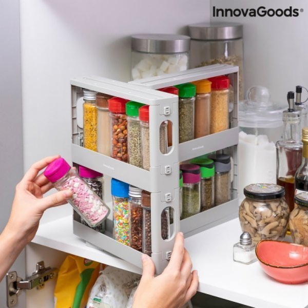 InnovaGoods Výsuvný a otočný organizér na kořenky Rispick...
