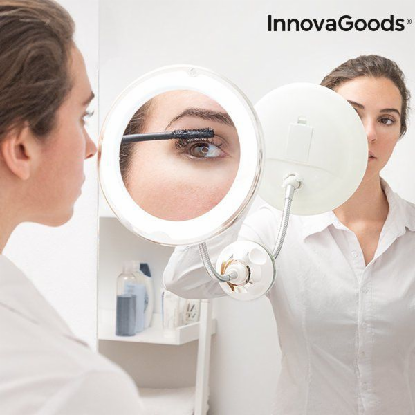 InnovaGoods Kosmetické zrcátko s LED zvětšovacím zrcátkem...