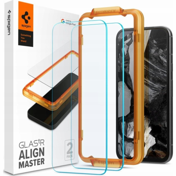 Spigen Spigen Glass tR AlignMaster 2 kusy – Google Pixel 8a