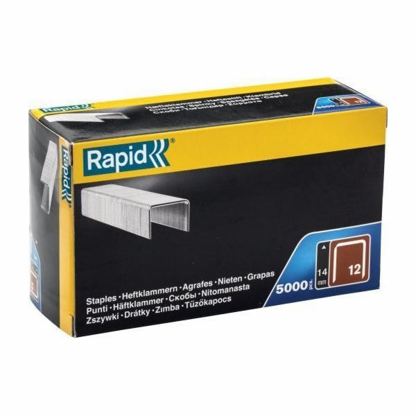 Rapid Sponky Rapid plochý drát č. 12 (14 mm) - 5000 ks.