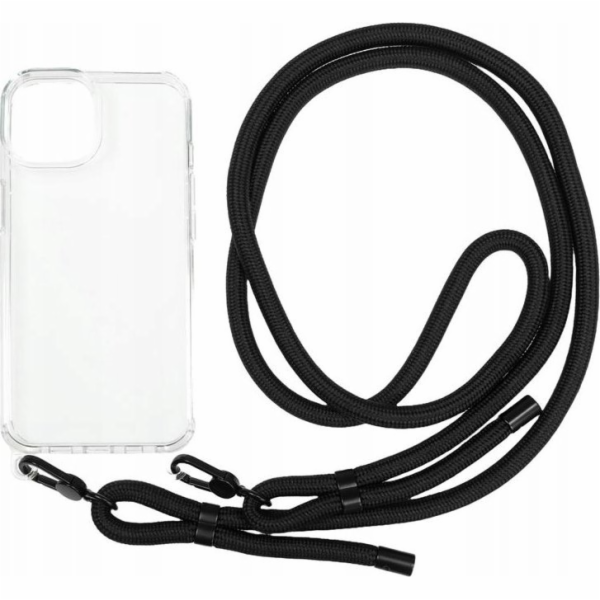 MOBILE ORIGIN Pouzdro Lanyard, průhledné - iPhone 14