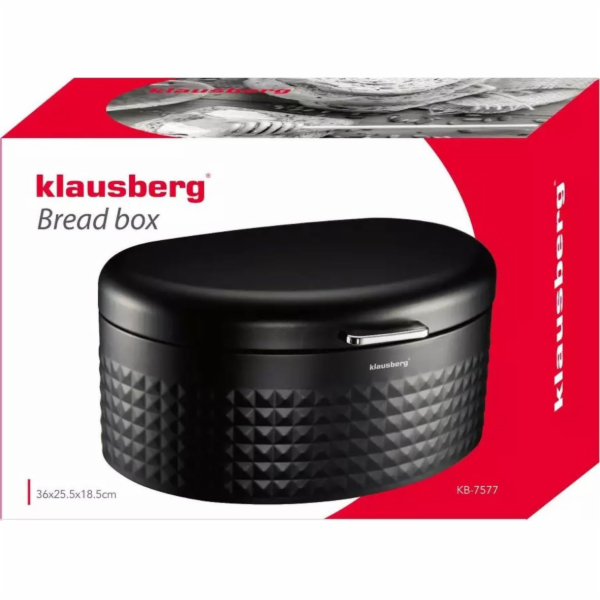 Klausberg Chlebník Klausberg KB 7577 Kovový chlebník Blac...