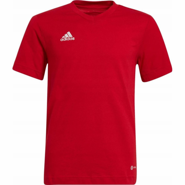 Adidas Dětské tričko Entrada 22 Tee červené HC0446 140cm