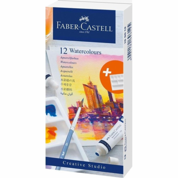Faber-Castell Akvarelové barvy CS v tubách 12 odstínů