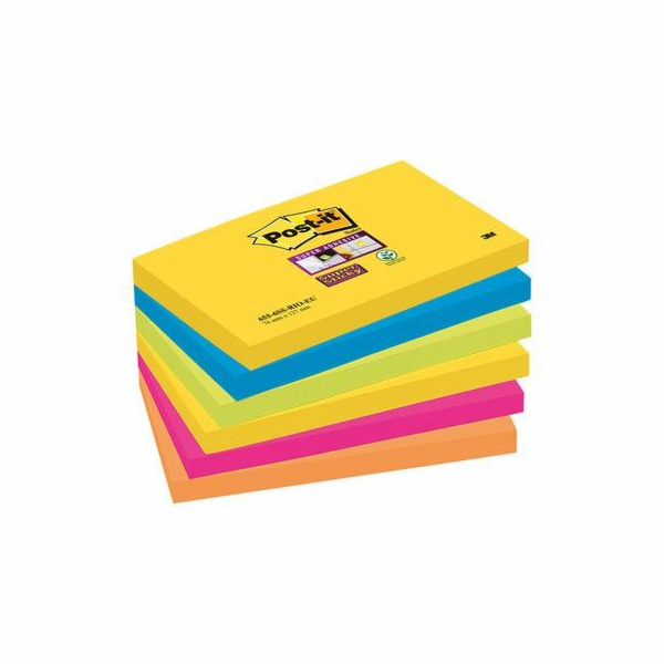 Post-it Samolepicí blok BLOCK SUPER STICKY 655-6SS-RIO, p...