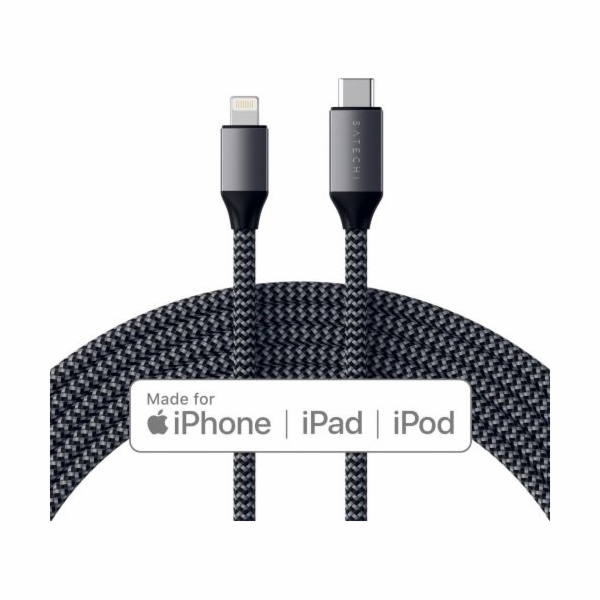 Satechi Kabel USB-C - Lightning 1,8 m černý (ST-TCL18M)