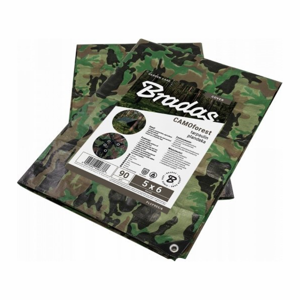Bradas Tarp Camouflage Tarp CAMOforest 4 x 6m 90g.