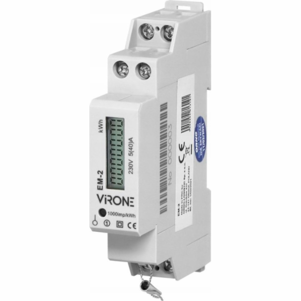 Virone Jednofázový indikátor elektrické energie Virone EM-2