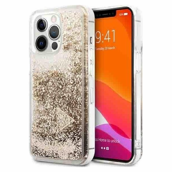 Guess Pouzdro Guess pro iPhone 14 Pro 6.1 zlaté/zlaté s t...