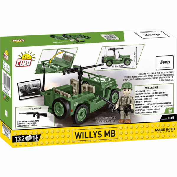 Cobi Klocki Cobi Willys MB 132 dílků