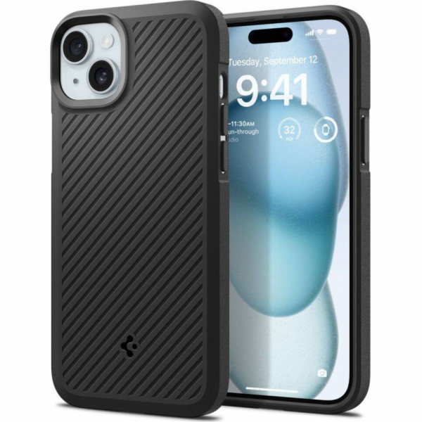 Spigen Core Armor, matně černý - Kryt pro iPhone 15