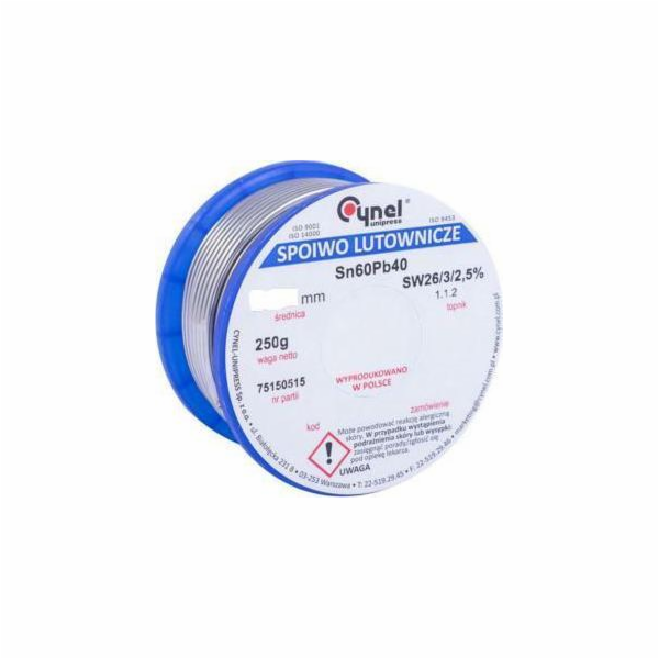 Cynel Cín 3mm/250g Sn60Pb40 CYNEL