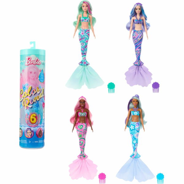 Mattel Barbie Color Reveal Panenka - Panenka Mořské mořsk...