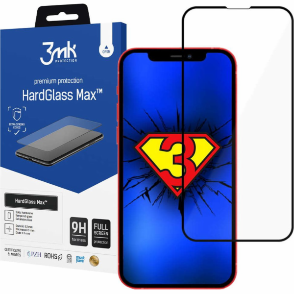 3MK 3mk HardGlass Max Glass pro Apple iPhone 13 Pro černé...