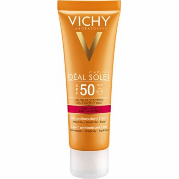 Vichy IDÉAL SOLEIL Krém proti stárnutí SPF 50, 50 ml