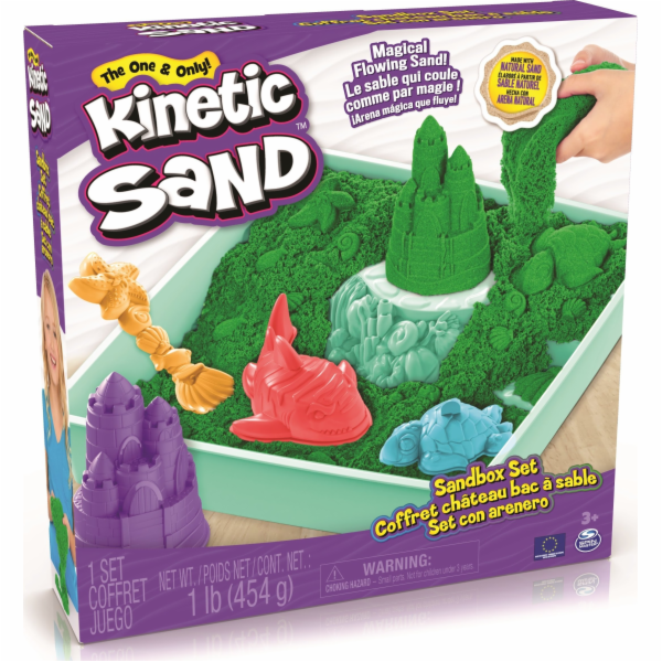 Spin Master Sada KINETIC SAND – pískoviště zelená
