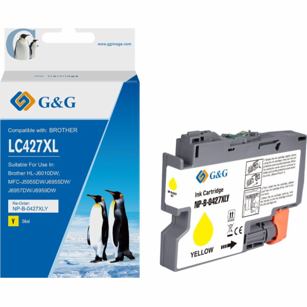 G&G Inkoust kompatibilní s / inkoust s LC-427XLY, NP-B-04...