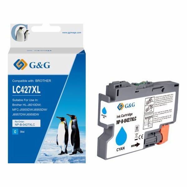 G&G Kompatibilní inkoust/náplň s LC-427XLC, NP-B-0427XLC,...