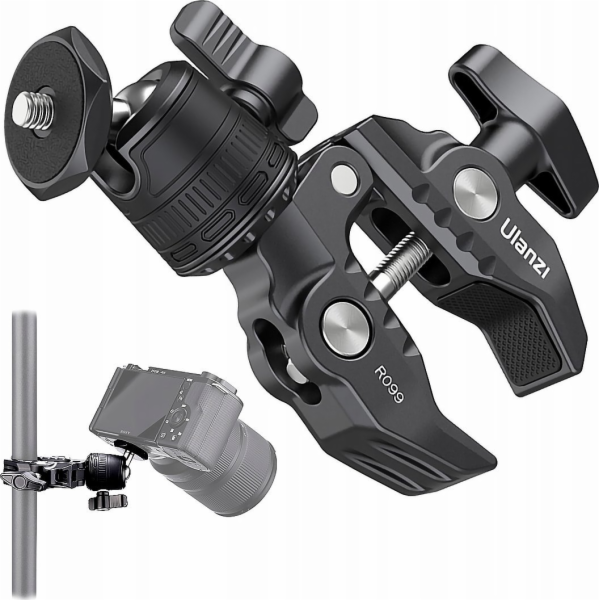 Ulanzi Držák svěráku R099 Magická svěrka s kulovou hlavou...