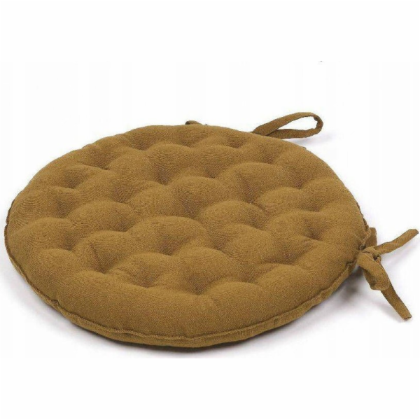 TODAY Kulatý secesní polštář na židli bavlna, O 40 cm