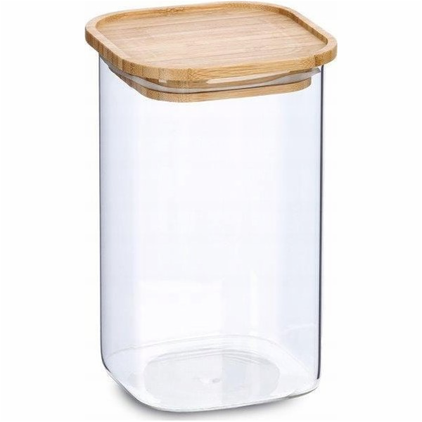 Zeller Sklenice s bambusovým víkem, 1400 ml, 11 x 11 x 17...