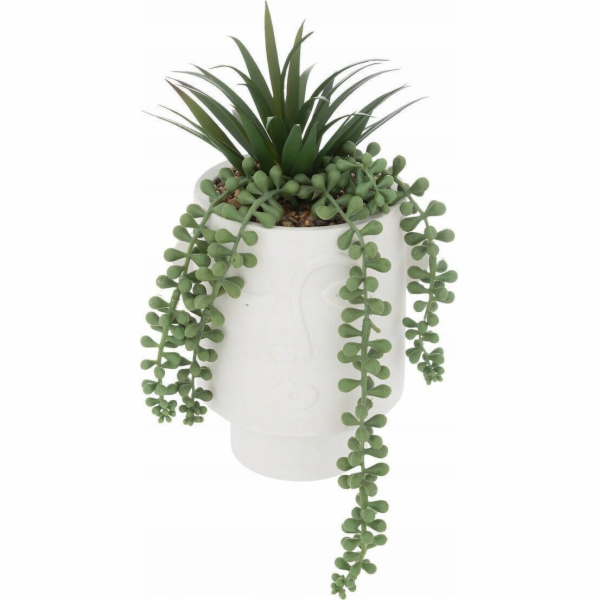 Atmosphera Umělá rostlina v květináči senecio, 25 cm