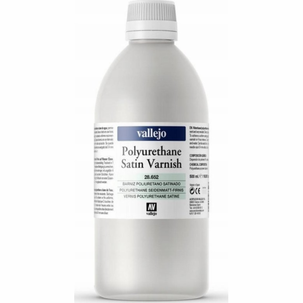 Vallejo Vallejo: Saténový polyuretanový lak 500ml