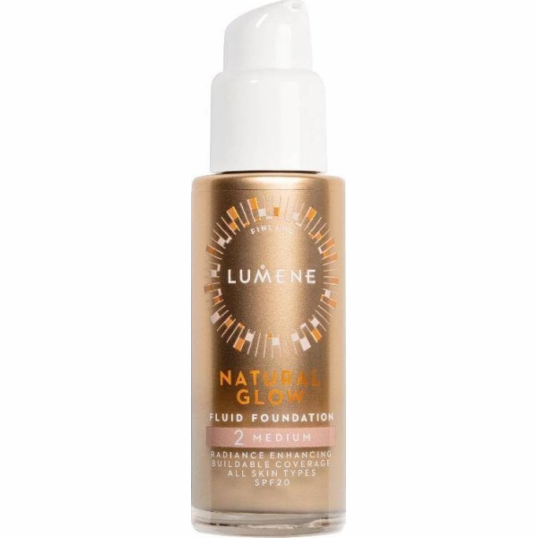 Lumene Natural Glow tekutý make-up SPF20 2 Medium 30ml
