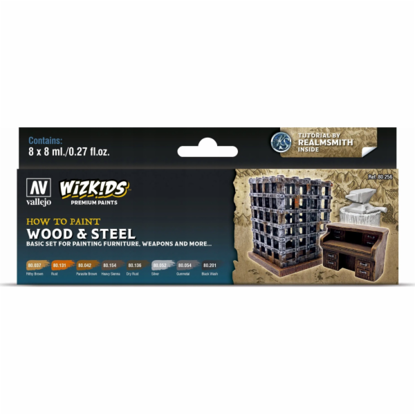 Vallejo Vallejo: Wizkids - Dřevo, ocel 8x8 ml