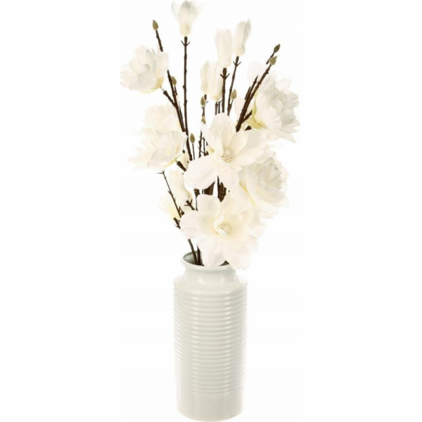 Atmosphera Umělé květiny MAGNOLIE, bílá kytice, 75 cm