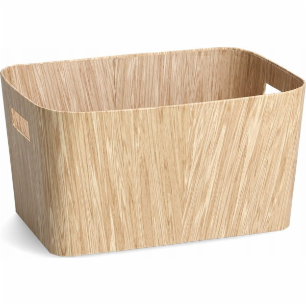 Zeller Pevná kartonová krabice WOOD, 34 x 24,5 x 18 cm