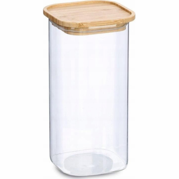 Zeller Sklenice s bambusovým víkem, 1600 ml, 11 x 11 x 22 cm