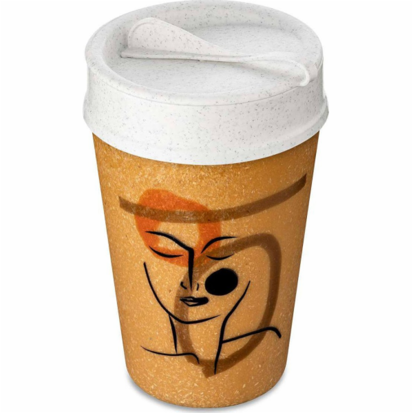 Koziol ISO TO GO FACE kelímek na kávu s sebou, 400 ml, KO...
