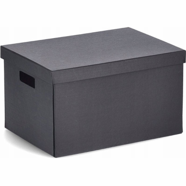 Zeller Úložná nádoba s víkem, recyklovaný karton, 25 x 35...