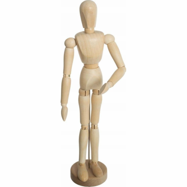 Atmosphera Dřevěná figurína na stojanu - dekorativní figurka