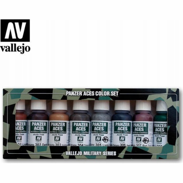 Vallejo Vallejo: Panzer Aces - Rez, Pásy, Guma 8x17