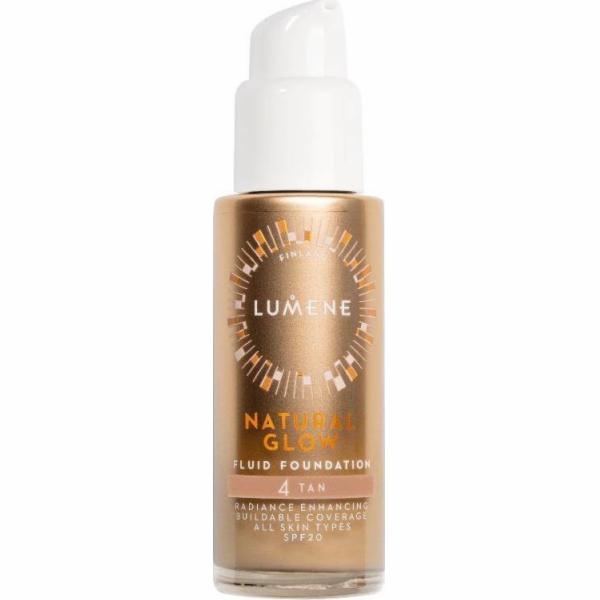 Lumene Natural Glow tekutý make-up SPF20 odstín 4 Tan 30ml