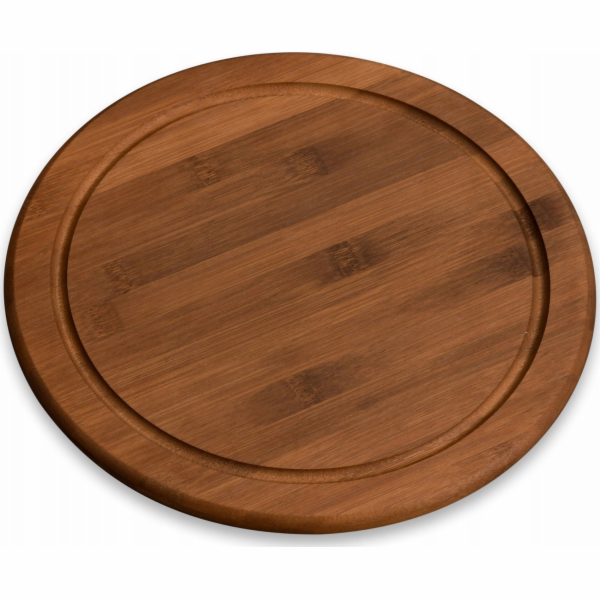 Kesper Kulatý servírovací talíř tmavý bambus, O 26 cm