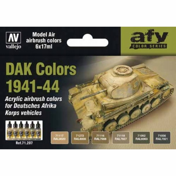 Vallejo Vallejo: AFV - DAK Colors 1941-1944 6x17